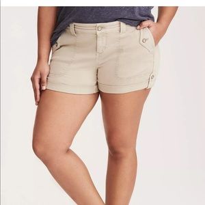 NWT Torrid Stone Wash Military Shorts SZ 26